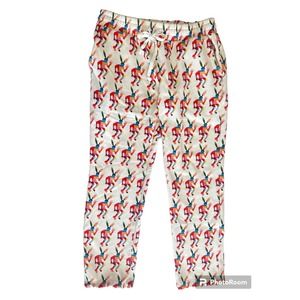 Kodone Worls Sweatpants Men's size Large rainbow bunny all over print joggers